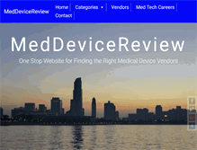 Tablet Screenshot of meddevicereview.com
